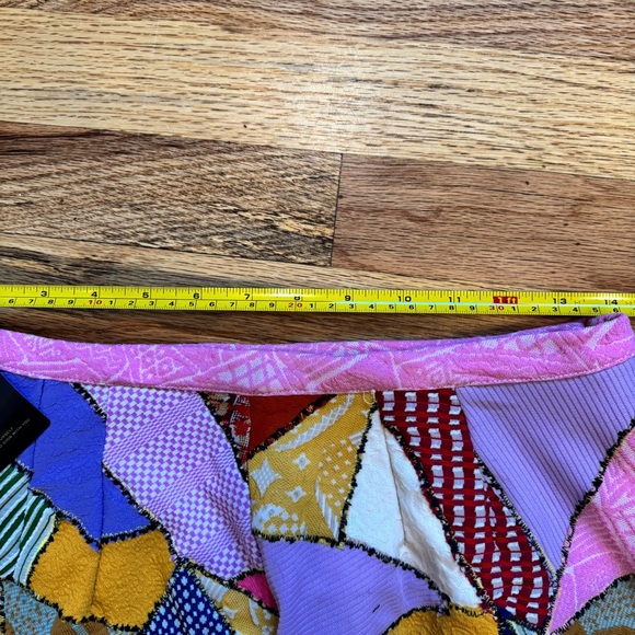 Vintage 60’s Patchwork A-Line Skirt  Multicolor Approx Size M See Measurements - Picture 9 of 12